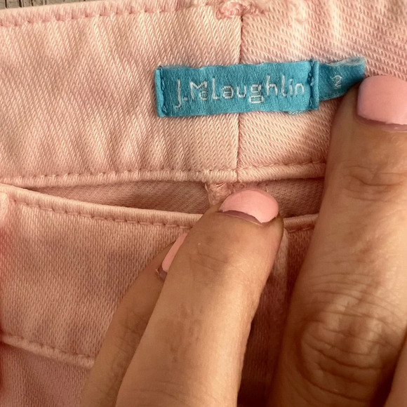 J McLaughlin Light Pink Denim Jeans Size 2 - Picture 3 of 3